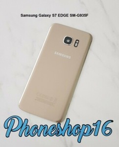 Original Samsung Galaxy S7 EDGE SM-G935F Akkudeckel Deckel Backcover Gold B
