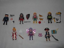 Playmobil Collection of People - Zoo Keeper, Pirate, Policeman, Fireman, Fairy