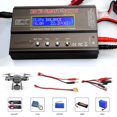 Battery Balance Charger For iMAX B6 V3 80W Digital LCD RC Lipo LiFe NiMh NiCD US