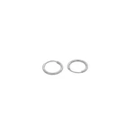 Sterling Silver Small Hinged Sleeper Hoop Earrings 6.5mm, 9mm