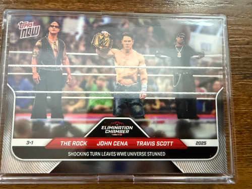 The Rock/John Cena/Travis Scott - 2025 WWE Topps NOW® - Karte 27