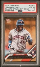 YORDAN ALVAREZ * PSA 10 * 2024 TOPPS NOW RTOD * 3HR GAME BONUS CARD * ODB-32
