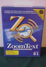 ZoomText MAGNIFIER & SCREEN READER Ver 9.1 Ai Squared Zoom WINDOWS 7/Vista/XP/ME