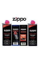 Zippo 4oz Fuel Fluid 1 Flint & 1 Wick Value pack Combo