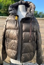 Parajumpers Hollywood Brown Hooded Down Puffa Bomber Jacket Labelled Xl