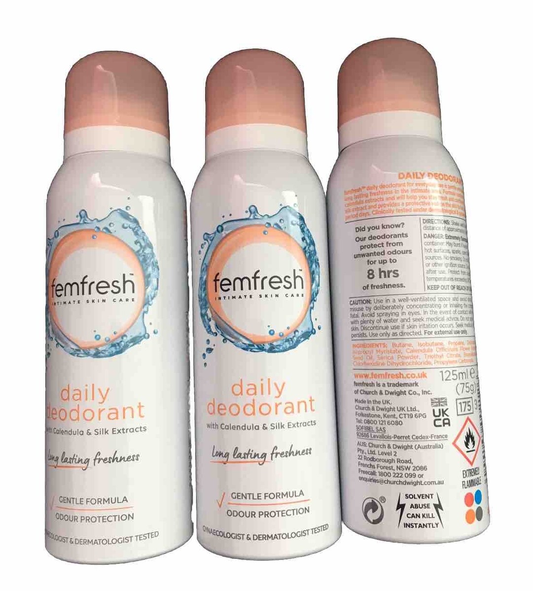 Femfresh Intimate Hygiene Deodorant Spray x 125ml Daily Use