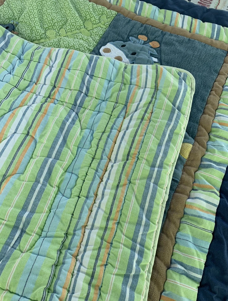 Tiddliwinks Baby Comforter/Quilt Zoo/Jungle Theme 32.5 X 40 - Image 4 of 4