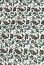 Mermaid Glitter FAUX LEATHER SHEET 8.5" X 11.5" 22X30CM WHOLESALE PRINTED A4