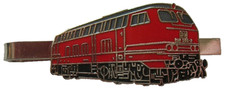 Krawattenklammer Diesellok 218 rot red Lokomotive Eisenbahn Lok Railway Art 8007