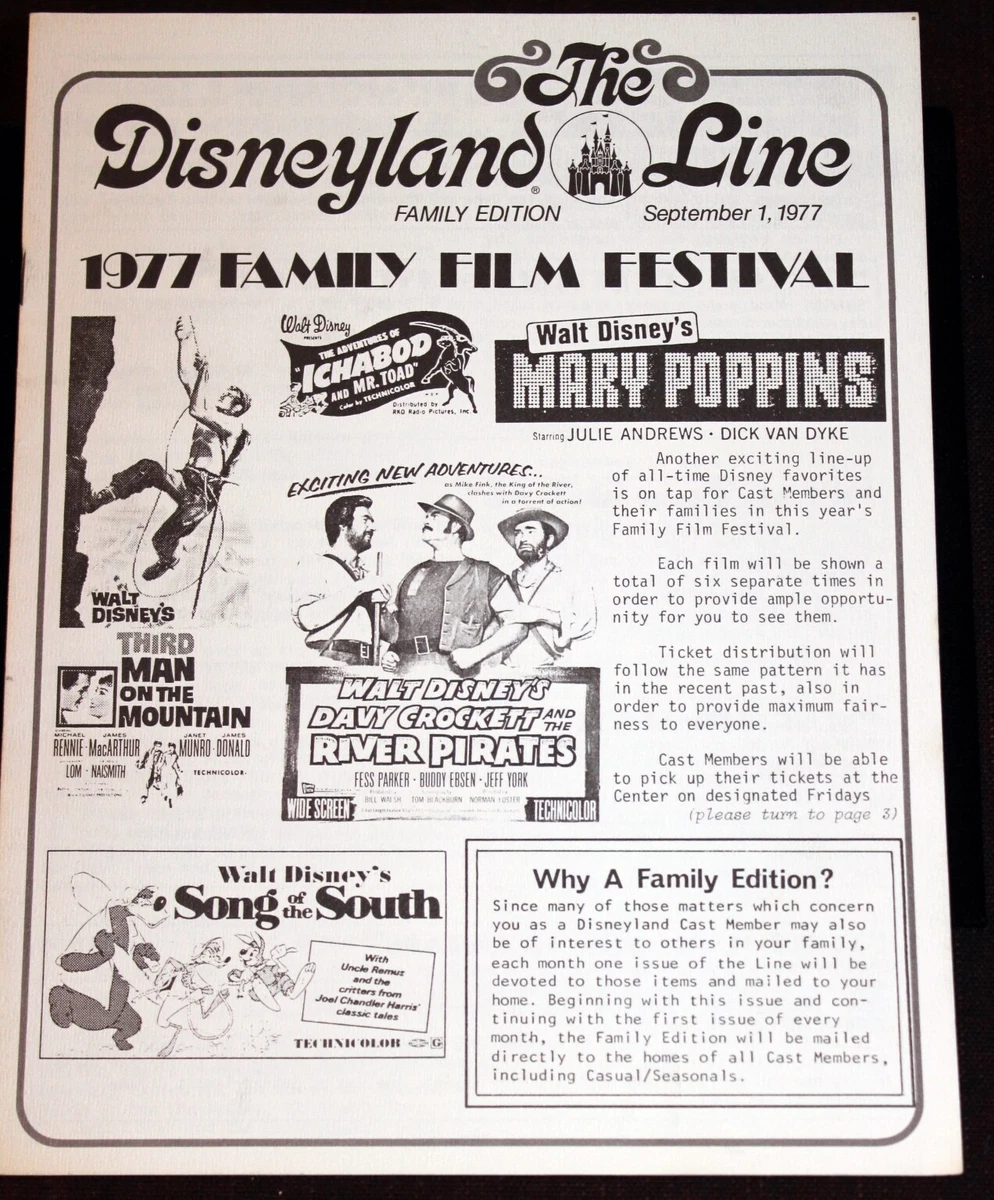 Disneyland Line 1977 Song Of The South Family Film Festival Mary.