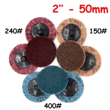 2 Inch 50mm Medium Surface Conditioning Discs Roll Lock Die Grinder Sanding Pad