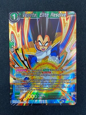 Vegeta, Elite Resolve (BT15-075 SR) - Saiyajin Showdown DBS