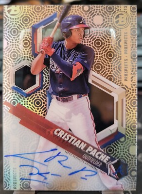 2018 Bowman High Tek Prospects Auto Cristian Pache #PHT-CP Auto