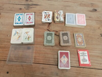 Lot of Vintage Playing Card Decks - some are double pack - * See Description.