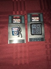 Disney Marvel The Falcon And The Winter Soldier SET Lenticular Pin & Bucky NEW