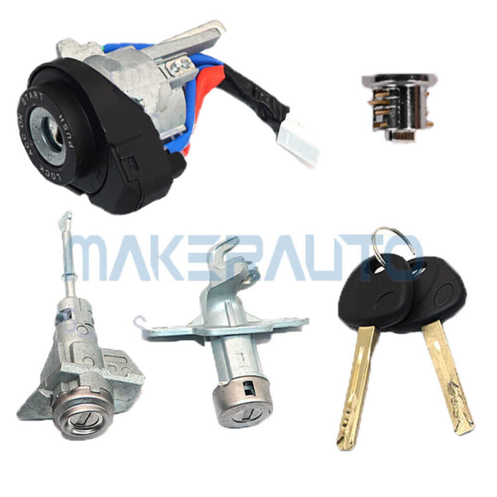 FULL DOOR LOCK IGNITION SWITCH CYLINDER FOR HYUNDAI SONATA 2015-2019 SAME KEY!