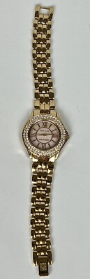 Anne Klein Y121E Ladies Watch Water Resistant Gold Tone without Battery Untested