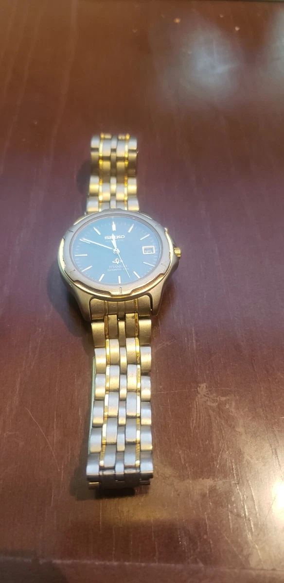 Seiko Top Sapphlex Crystal Titanium Base Metal Bezel 5M42 0C59