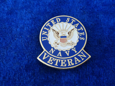 US Pin Badge Abzeichen Crest Navy Veteran