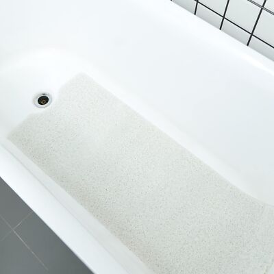 Non-Slip Soft PVC Loofah Bathtub Mat Large Size for Bathroom Safety
