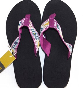 dark purple flip flops