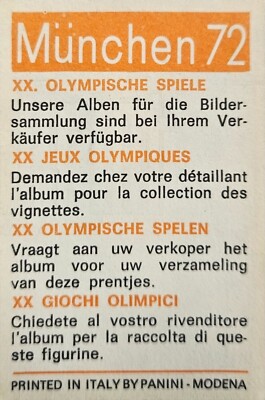 Chope de bière allemande Jeux Olympiques 1972 en parfait état