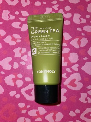 Tony Moly The Chok Chok Green Tea Watery Cream 15ml/ .50fl oz, New Sealed