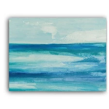 Seascape I Framed Canvas Stretched Ready to Hang 50x40 Home decor Gift.