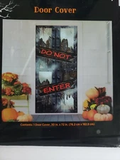 Halloween door cover EERIE DO NOT ENTER 30" x 72" party decor trick or treat
