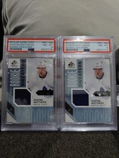 16-17 UD SP Game Used Auston Matthews Rookie WORN JERSEY Sweater/499 NM/MT PSA 8