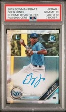 2019 Bowman Chrome Rookie Auto #CDA-GJ Greg Jones PSA 10 /499