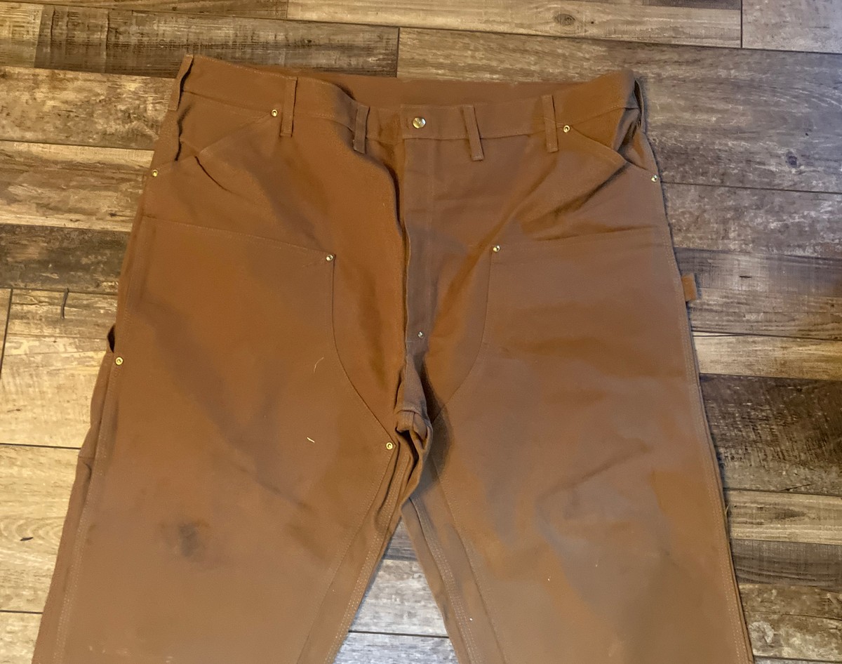 Vintage Carhartt Double Knee Duck Canvas Work Workwear Pants Sz