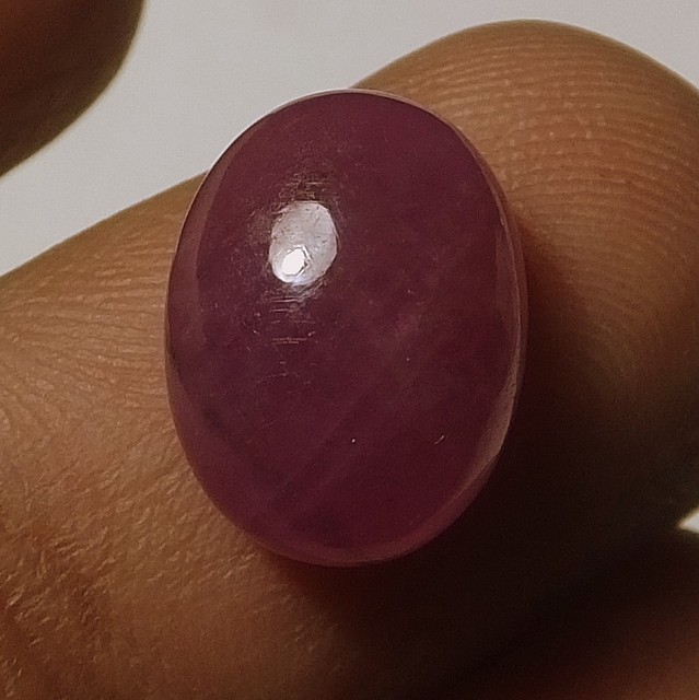 8.10 Cts Natural Unheated Ruby Cabochon 9.7X12.7X6 MM Oval Shape Loose