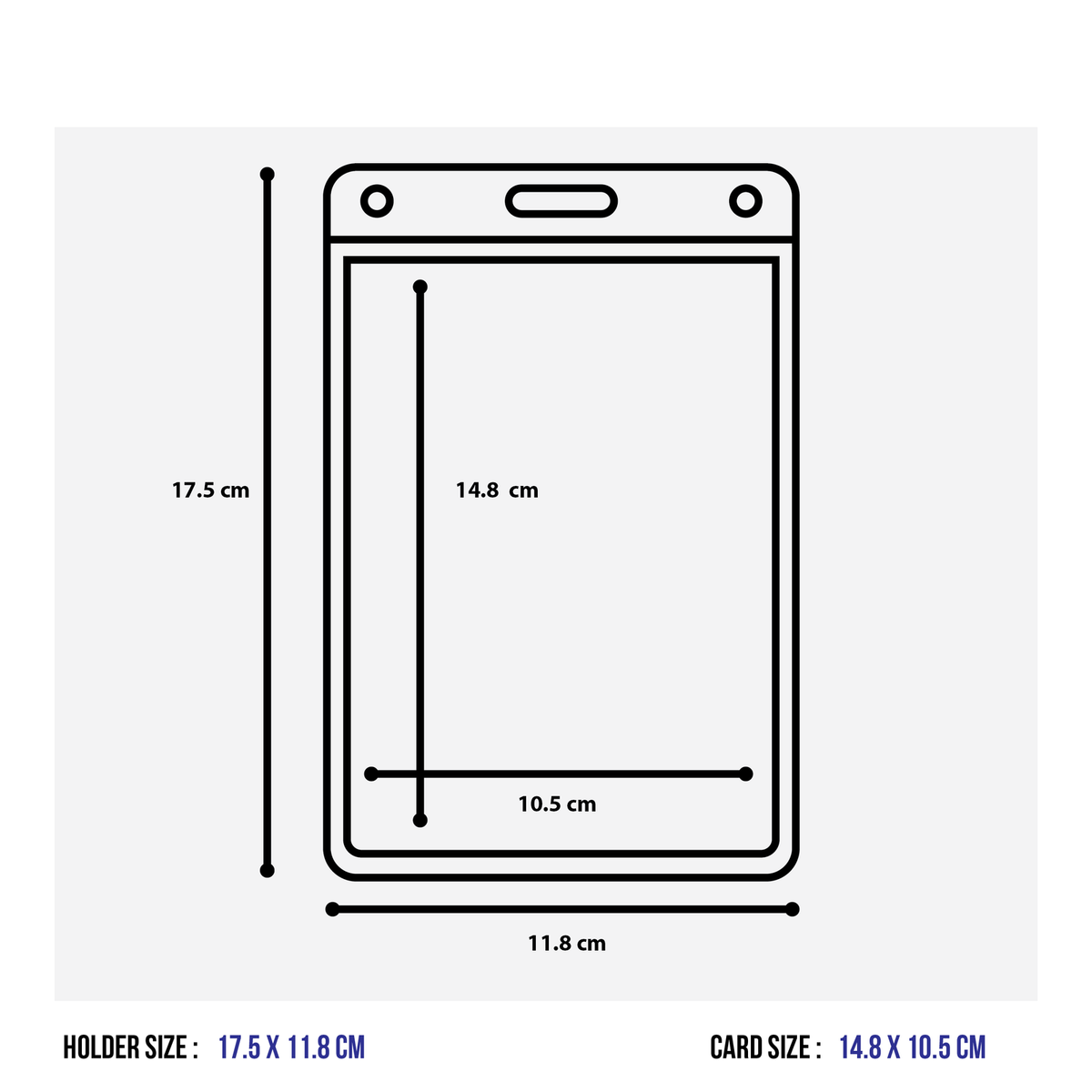 CKB Ltd® 100x A6 VERTICAL Extra Large Portrait Clear, VERTICALI XL Ritratto Titolari Cancella ID - View #7