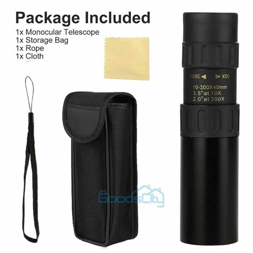 10-300X40mm Zoom HD Military Powerful Monocular Handheld Optics Telescope+Case - Picture 17 of 17