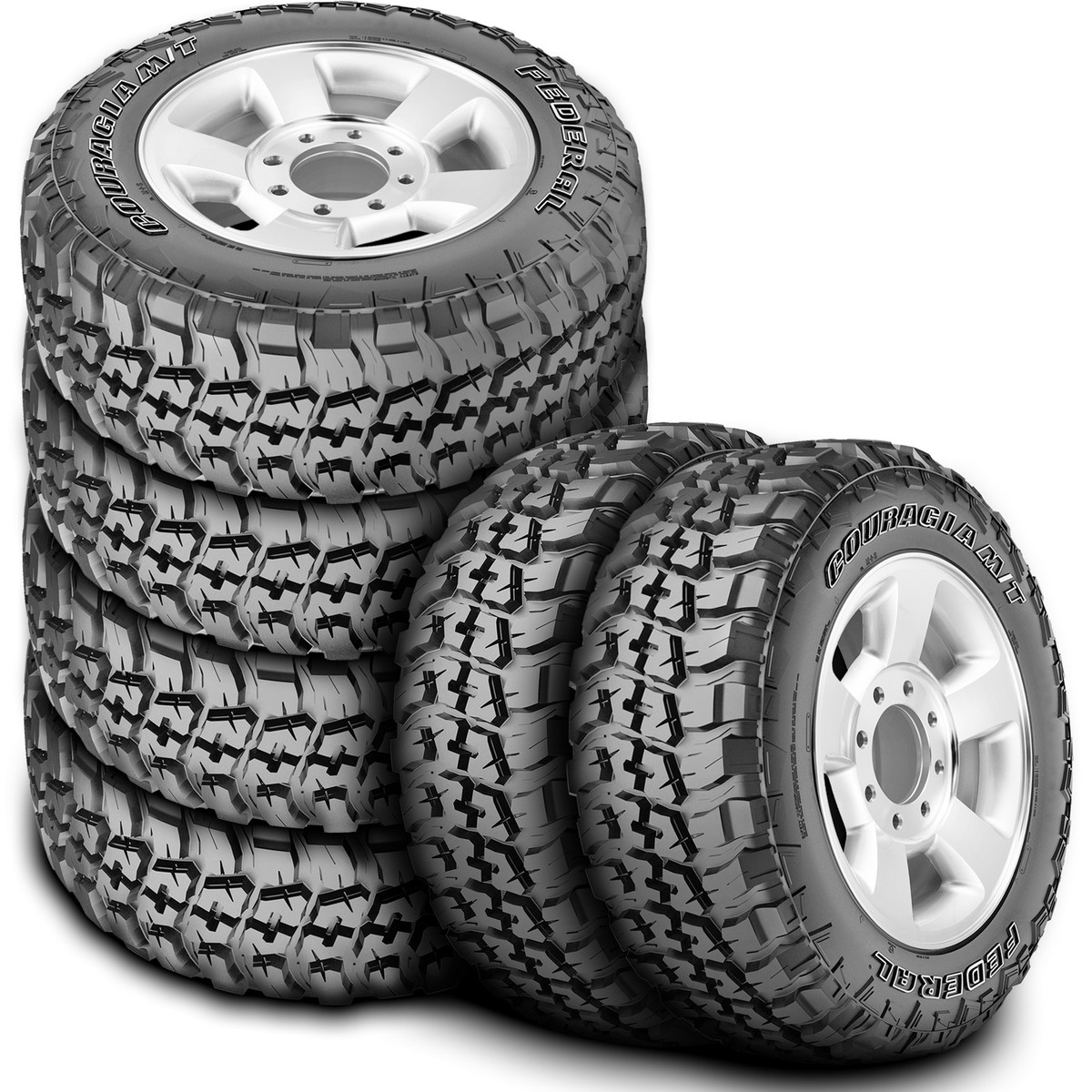 4 Tires Federal Couragia M/T LT 265/75R16 123/120Q E 10 Ply MT Mud