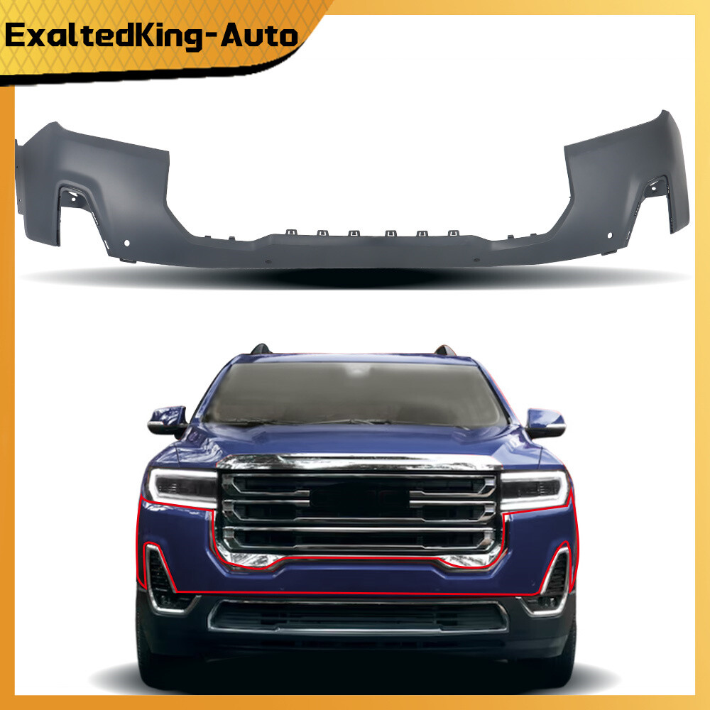 Front Upper Bumper Cover For GMC Acadia 2020-2022 W/Radar Holes ...
