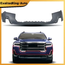 Front Upper Bumper Cover For 2020-2022 GMC Acadia W/Radar Holes 84779370 Black