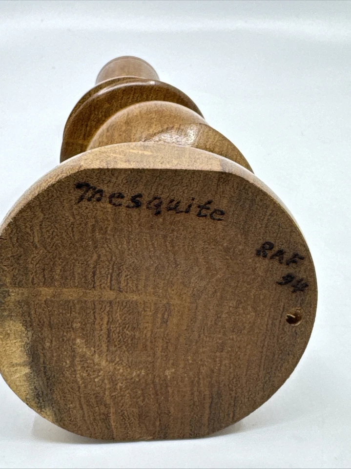 Уникальный винтажный техасский подсвечник ручной работы из мескитового дерева - Изображение 4 из 4