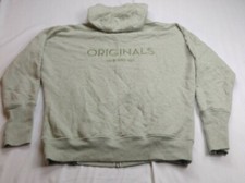 Adidas Originals Women's Sz L Trefoil Hoodie Zipper Jacket Light Green RARE
