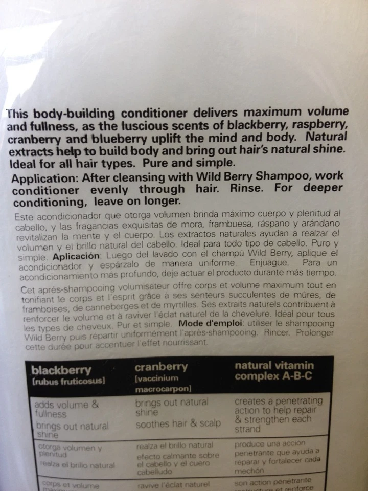 Back to Basics Wild Berry Volumizing Conditioner 12oz each - Image 3 of 3