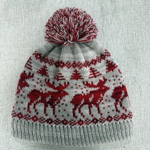 Sombrero Bobble Kevin Gris Inspirado Solo en Casa Navidad Invierno Niños Talla 7-11 Años