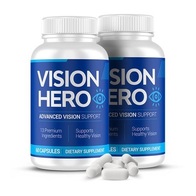 Vision Hero Eye Health Supplement 60 Capsules Vitamins A C E Zinc Selenium