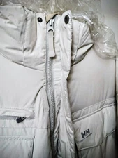 HH Hansen Beige Ski Goose Parka XXL-TG W/Hat