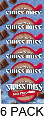 Swiss Miss Milk Chocolate Hot Cocoa Mix (8) 1.38 oz Packets in Box - 6 PACK