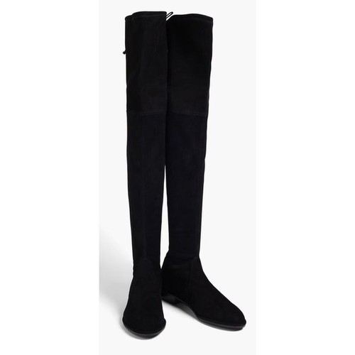 Stuart Weitzman Lowland Black Suede Over The Knee Boots Size 6.5M