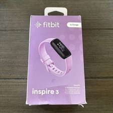 Fitbit Inspire 3 Health  Fitness Tracker in Black  Lilac Bliss New