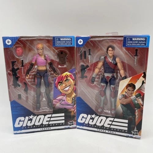 Hasbro G.I.Joe 6 in Scale Classified Series Tomax Paoli & Zarana Figure Bundle