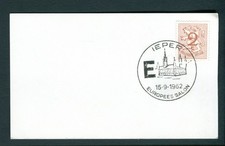 1956 Belgium Ieper Europe Salon postmark card