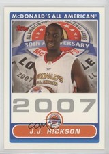 2007-08 Topps McDonald's All American Player Issue JJ Hickson #JJH 1u9